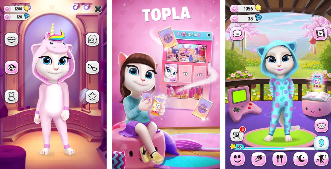 Нулс последняя версия с анжелой и мелоди. My talking Angela 2. Моды на Анджелу 1. Моя говорящая Анджела мод. My talking Angela Mod APK.