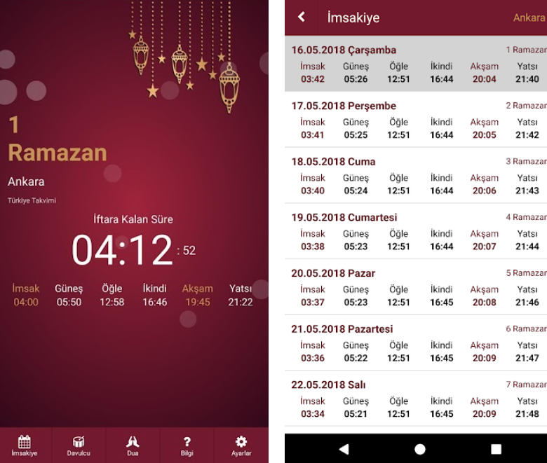 Ramazan imsakiyesi 2025 (APK) indir Android indirVip